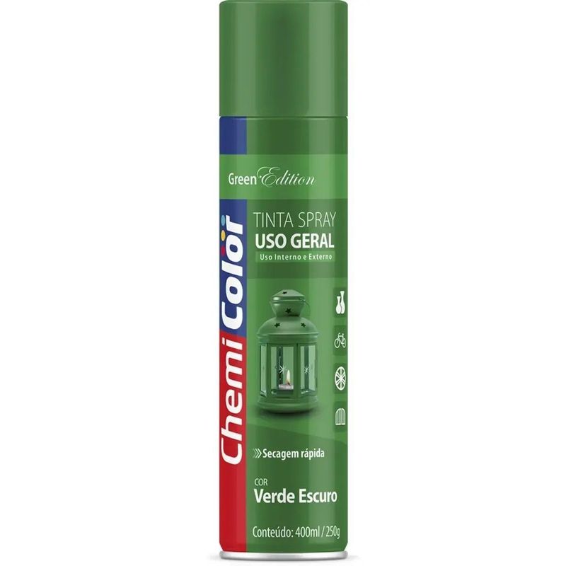 TINTA SPRAY VERDE ESCURO USO GERAL