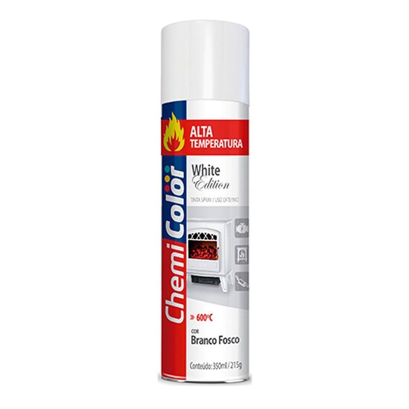 TINTA SPRAY BRANCO- ALTA TEMPERATURA